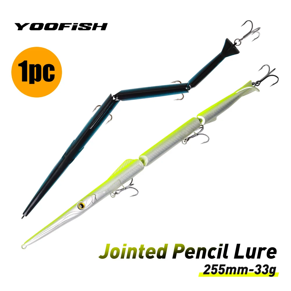 Yoofish 1 шт. составная приманка-карандаш, 3-секционная рыболовная приманка 255 мм 33 г, тонущая искусственная приманка-свимбейт для морской рыбалки на басса
Yoofish 1 шт. составная приманка-карандаш, 3-секционная рыболовная приманка 255 мм 33 г, тонущая искусственная приманка-свимбейт для морской рыбалки на басса