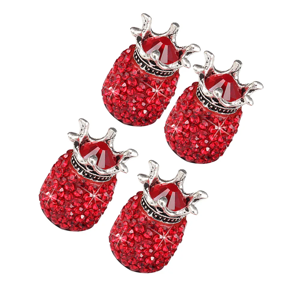 4 Pcs Valve Cap Rhinestone Car Accessories Tire Caps Replacement Bling Stem Wheel Air Metal Dust Automobile Crown
4 Pcs Valve Cap Rhinestone Car Accessories Tire Caps Replacement Bling Stem Wheel Air Metal Dust Automobile Crown