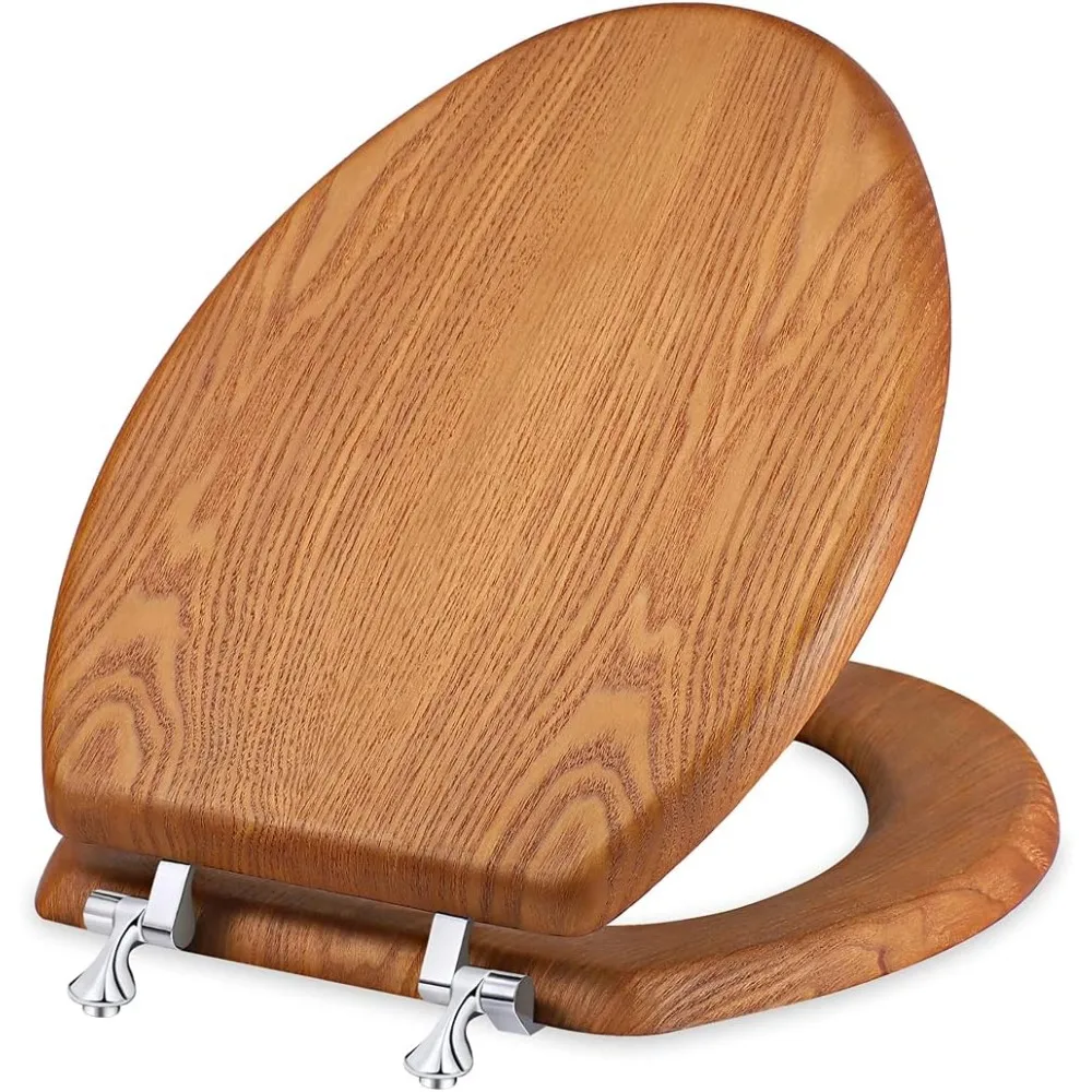 Удлиненное сиденье для унитаза с шпоном из натурального дерева, металлическими петлями из цинкового сплава и болтом из нержавеющей стали 304.
Удлиненное сиденье для унитаза с шпоном из натурального дерева, металлическими петлями из цинкового сплава и болтом из нержавеющей стали 304.