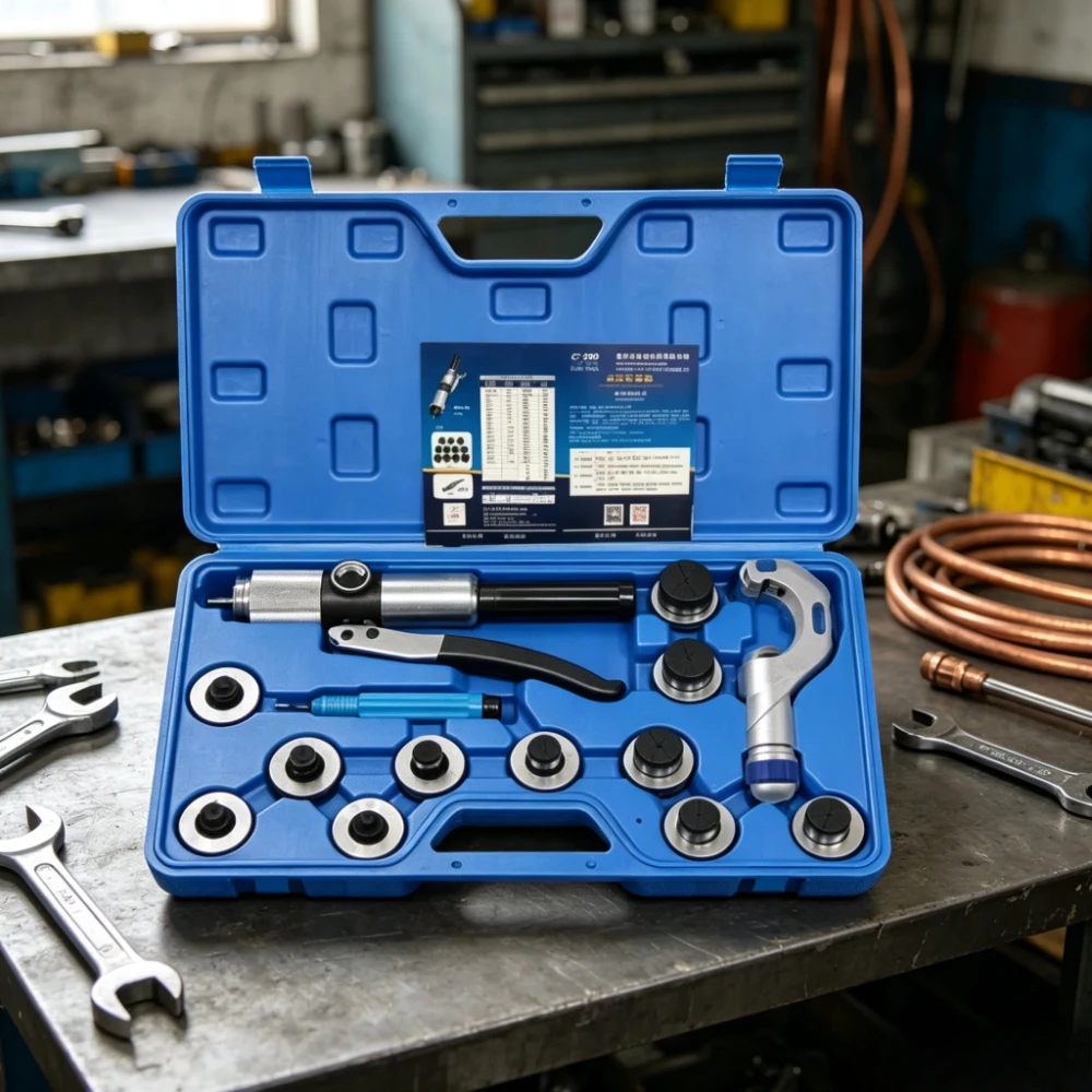 CT-300 Lever Type Hydraulic Tube Expander, 10-42mm Refrigeration Copper Pipe Expanding Tool with Plastic Storage Box
CT-300 Lever Type Hydraulic Tube Expander, 10-42mm Refrigeration Copper Pipe Expanding Tool with Plastic Storage Box