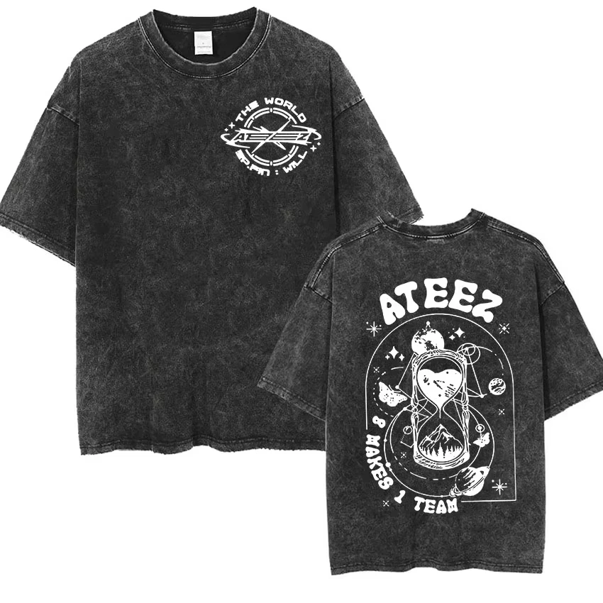 2025 Korean Ateez Fin Wjll Album Concert 2025 Vintage Washed T Shirts Men's Hip Hop Kpop Fashion T-shirt Unisex Streetwear
2025 Korean Ateez Fin Wjll Album Concert 2025 Vintage Washed T Shirts Men's Hip Hop Kpop Fashion T-shirt Unisex Streetwear