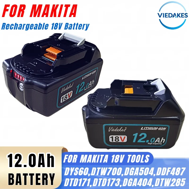 2-Pack replacement for Makita 18V Batteries , 8000mAh,10000mAh,12000mAh, Cost-Effective Power Kit for Makita 18V Series tools✅
2-Pack replacement for Makita 18V Batteries , 8000mAh,10000mAh,12000mAh, Cost-Effective Power Kit for Makita 18V Series tools✅