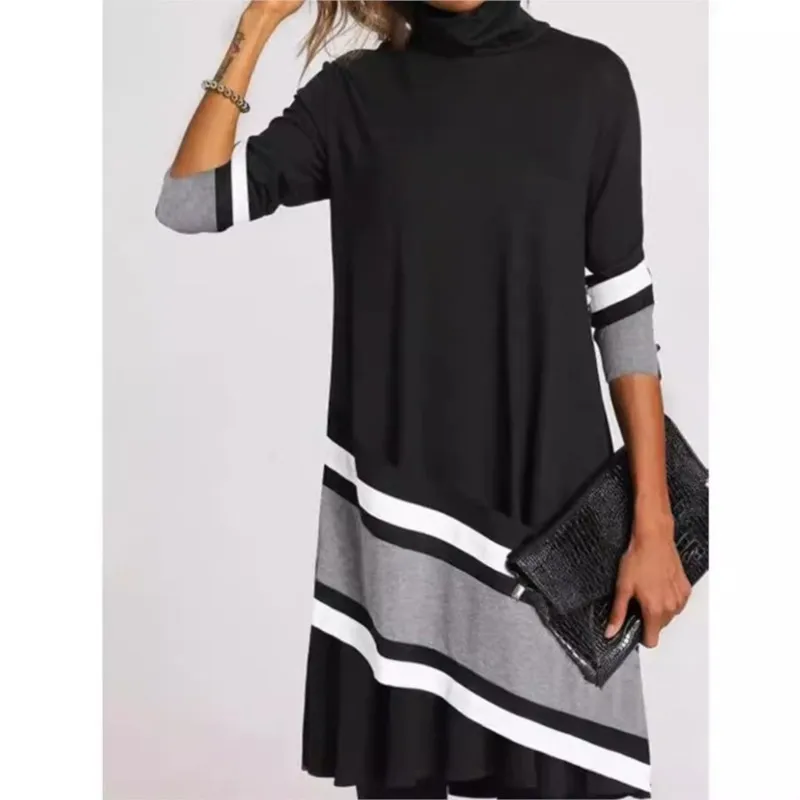 2025 Women Dress Casual Loose Robe Women's Printed Long Sleeve Party Dress High Neck Pendant Knee length Dress Sexy Street Wear
2025 Women Dress Casual Loose Robe Women's Printed Long Sleeve Party Dress High Neck Pendant Knee length Dress Sexy Street Wear