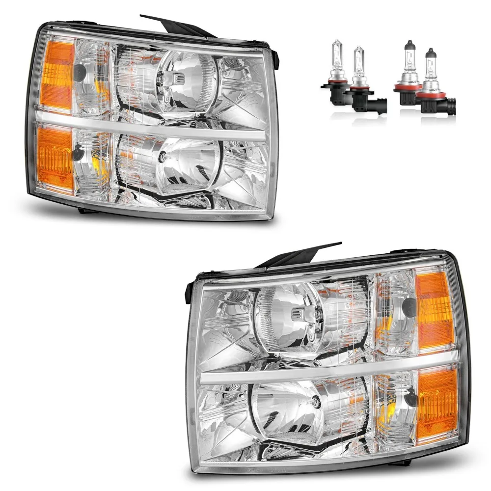 Pair Headlights For 2007-2014 Chevy Silverado 1500 2500HD 3500HD w/ Bulbs
Pair Headlights For 2007-2014 Chevy Silverado 1500 2500HD 3500HD w/ Bulbs