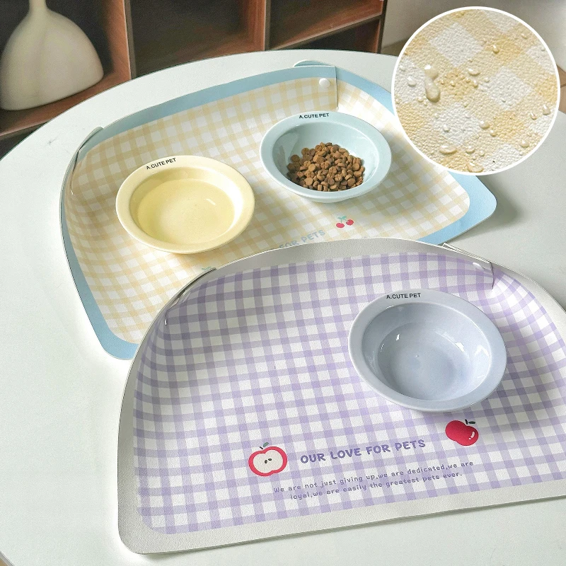 New Waterproof Foldable Pet Bowl Mat Creative Dog Cat Drinking Feeding Placemat PU Leather Easy Clean Non-slip Pet Feeder Mats
New Waterproof Foldable Pet Bowl Mat Creative Dog Cat Drinking Feeding Placemat PU Leather Easy Clean Non-slip Pet Feeder Mats