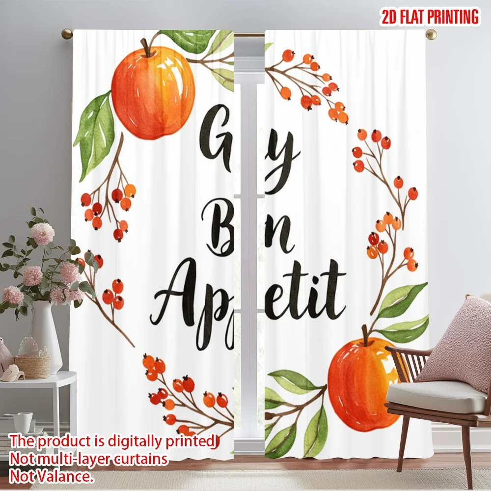 2pcs 2D flat printing Curtain Gourmet Apple Polyester Fabric Without Electricity Festive Curtains Perfect for gold wall decor
2pcs 2D flat printing Curtain Gourmet Apple Polyester Fabric Without Electricity Festive Curtains Perfect for gold wall decor