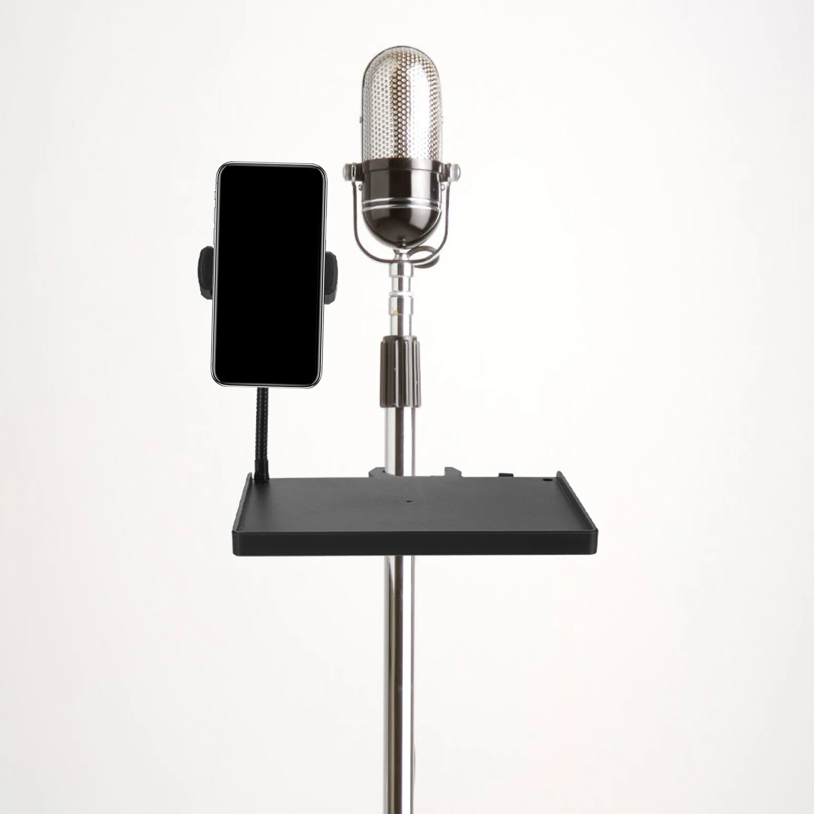 Microphone Tray Stand Utility Sound Card Tripod Holder with Plastic Clamp Clip Accessories
Microphone Tray Stand Utility Sound Card Tripod Holder with Plastic Clamp Clip Accessories
