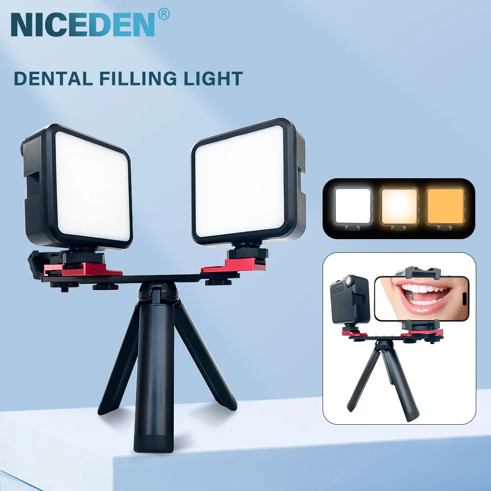 Niceden Dental Mobile Phone Photography Fill Light LED Oral Filling Lamp Dentist Treatment Photo Video Flashlight for laboratory
Niceden Dental Mobile Phone Photography Fill Light LED Oral Filling Lamp Dentist Treatment Photo Video Flashlight for laboratory