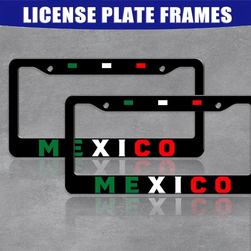 Mexico Flag License Plate Frame Green White Red MEXICO Letter Pattern Car Licence Plate Holder Universal Stainless Steel Auto
Mexico Flag License Plate Frame Green White Red MEXICO Letter Pattern Car Licence Plate Holder Universal Stainless Steel Auto