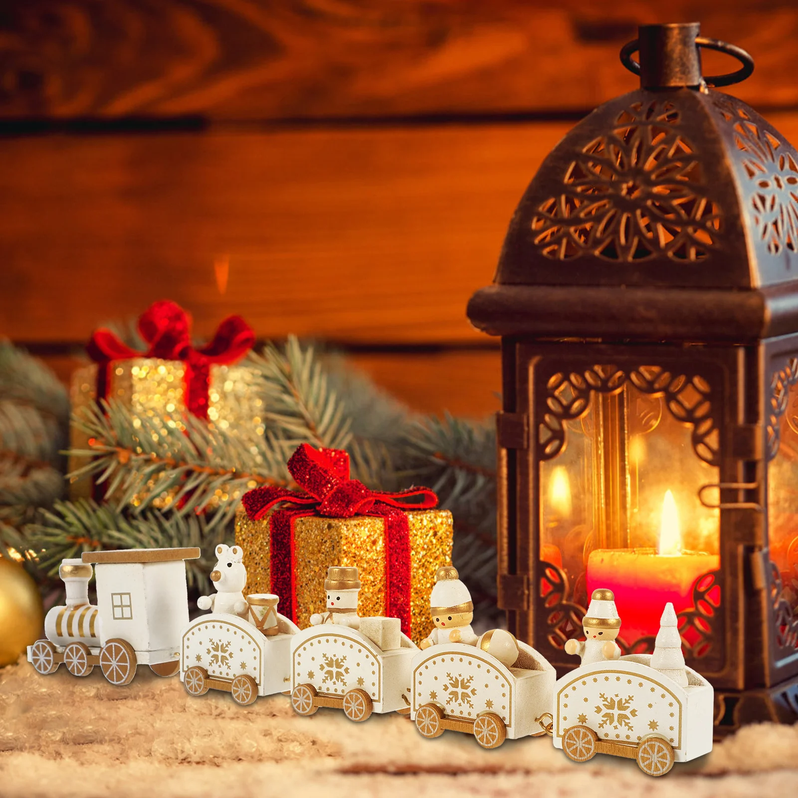 Creative Wooden Train Christmas Decorations Indoor Tabletop Adornment for Xmas Gift Home Party Decoration Set Christmas Train
Creative Wooden Train Christmas Decorations Indoor Tabletop Adornment for Xmas Gift Home Party Decoration Set Christmas Train