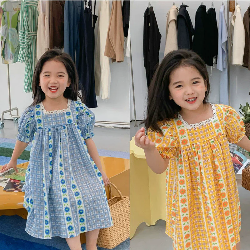 Summer Baby Girls All-Over Printed Lace Collar Puff Sleeves Long Dresses Kids Outfit Children Sweet Beach Vacation Skirt 2-8 Yr
Summer Baby Girls All-Over Printed Lace Collar Puff Sleeves Long Dresses Kids Outfit Children Sweet Beach Vacation Skirt 2-8 Yr