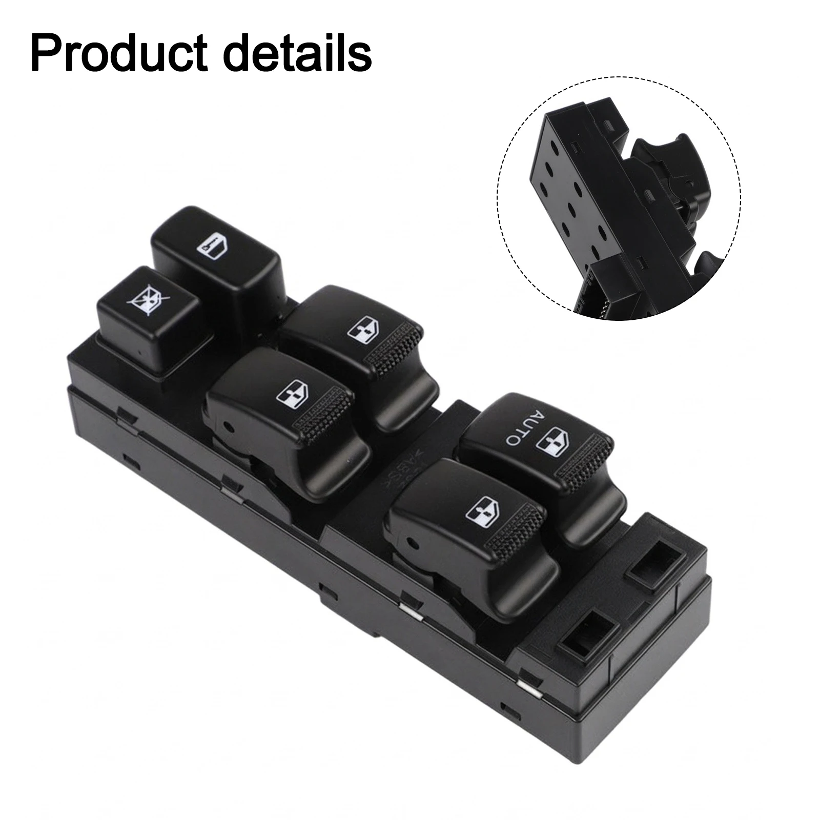 Black Window Control Switch Regulator Control Switch ABS Plastic Material Direct Replacement Part For Kia Sorento 2002-2009
Black Window Control Switch Regulator Control Switch ABS Plastic Material Direct Replacement Part For Kia Sorento 2002-2009