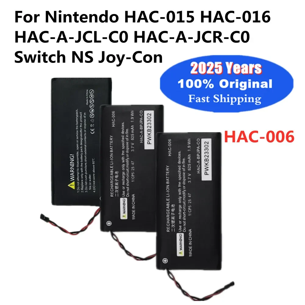 Оригинальный аккумулятор HAC-006 525 мА HAC-BPJPA-C0 HAC-015/016 HAC-A-JCR-C0 для контроллера Nintendo Switch Ns Joy-Con Joycon
Оригинальный аккумулятор HAC-006 525 мА HAC-BPJPA-C0 HAC-015/016 HAC-A-JCR-C0 для контроллера Nintendo Switch Ns Joy-Con Joycon