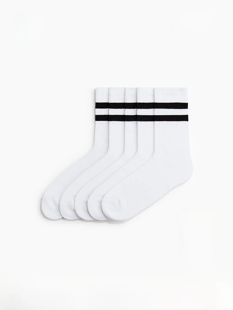 H&M Men's Lycra Socks 5 Pairs Pack Casual Style Spring Summer New Arrival Cotton 75% Nylon 22% Spandex 3% Mid-Calf Socks
H&M Men's Lycra Socks 5 Pairs Pack Casual Style Spring Summer New Arrival Cotton 75% Nylon 22% Spandex 3% Mid-Calf Socks