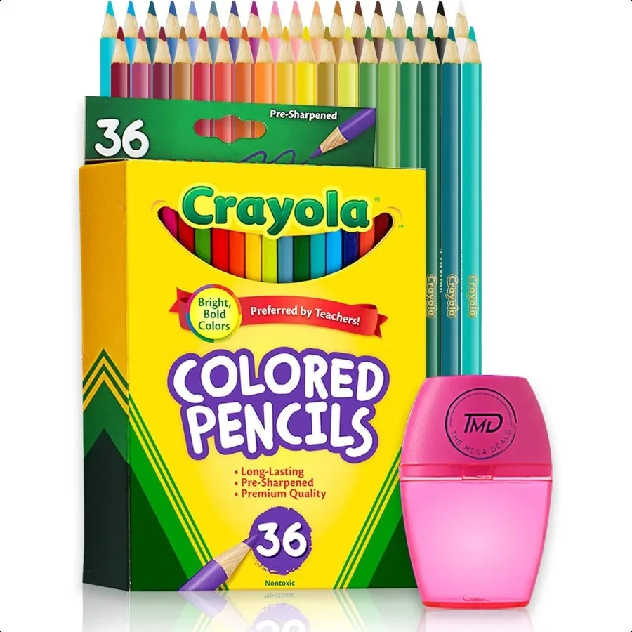 Colored Pencils 36 Assorted Colored Pencils for adult Coloring. Coloring Pencils with Sharpener for Home School and Office.
Colored Pencils 36 Assorted Colored Pencils for adult Coloring. Coloring Pencils with Sharpener for Home School and Office.