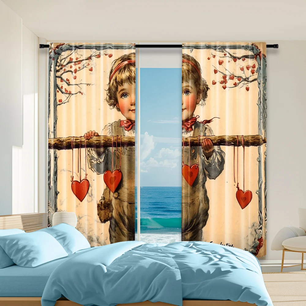 2 pcs, versatile polyester transparent curtains for home decoration Valentine's Day6 for use in bedrooms and living rooms
2 pcs, versatile polyester transparent curtains for home decoration Valentine's Day6 for use in bedrooms and living rooms