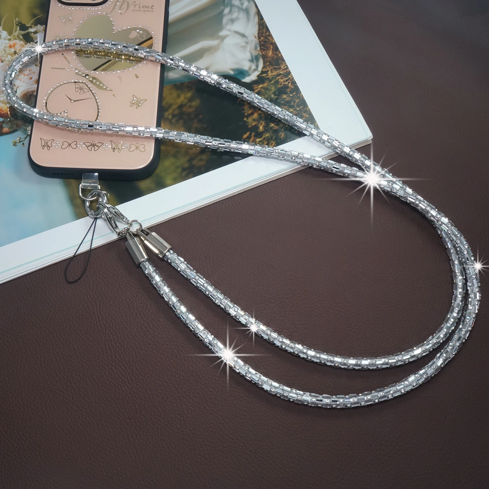 Universal Crossbody Phone Strap Crystal Beaded Mobile Lanyard Cell Phone Strap Compatible with All Phone Cases Fashion Accessory
Universal Crossbody Phone Strap Crystal Beaded Mobile Lanyard Cell Phone Strap Compatible with All Phone Cases Fashion Accessory
