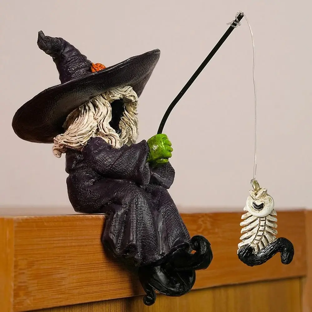 Creative Resin Fishing Witch Statue Crafts Funny Halloween Witch Sculpture Decorative Witch Figurines Outdoor
Creative Resin Fishing Witch Statue Crafts Funny Halloween Witch Sculpture Decorative Witch Figurines Outdoor
