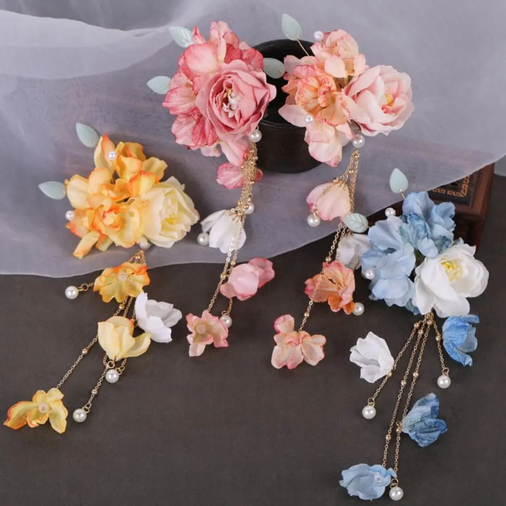 Exquisite Tassel Hanfu Hair Accessories Pearl Colorful Chinese Style Hair Clip Headpieces Ancient Style Flower Hairpin Girls
Exquisite Tassel Hanfu Hair Accessories Pearl Colorful Chinese Style Hair Clip Headpieces Ancient Style Flower Hairpin Girls
