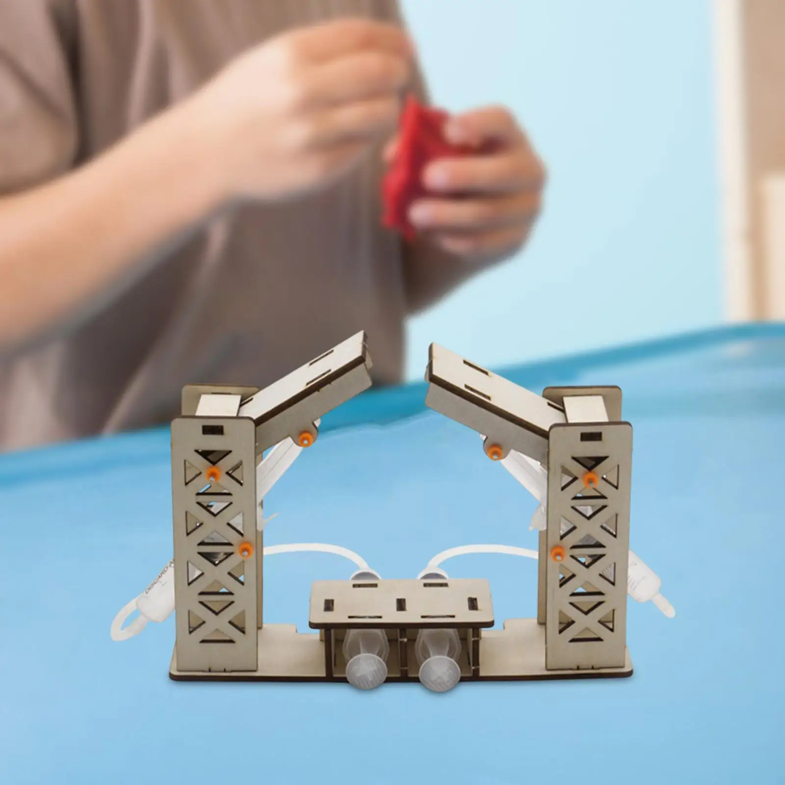 Hydraulic Bridge Assembly Toy Science Experiment Toy Hand Eye Coordination Physics Principle Learning for Teens Teaching Prop
Hydraulic Bridge Assembly Toy Science Experiment Toy Hand Eye Coordination Physics Principle Learning for Teens Teaching Prop