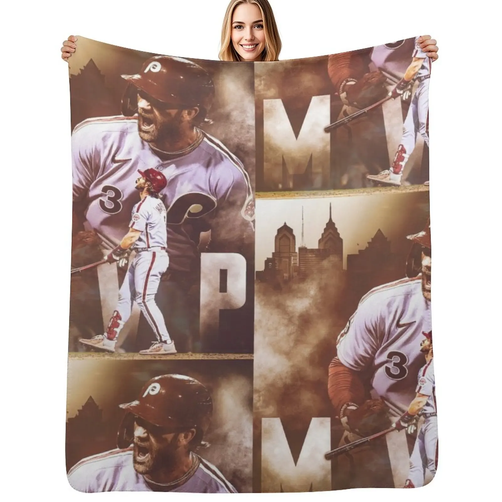 Bryce Harper Throw Blanket Cozy Throw Blanket Birthday Gift for Him Her
Bryce Harper Throw Blanket Cozy Throw Blanket Birthday Gift for Him Her