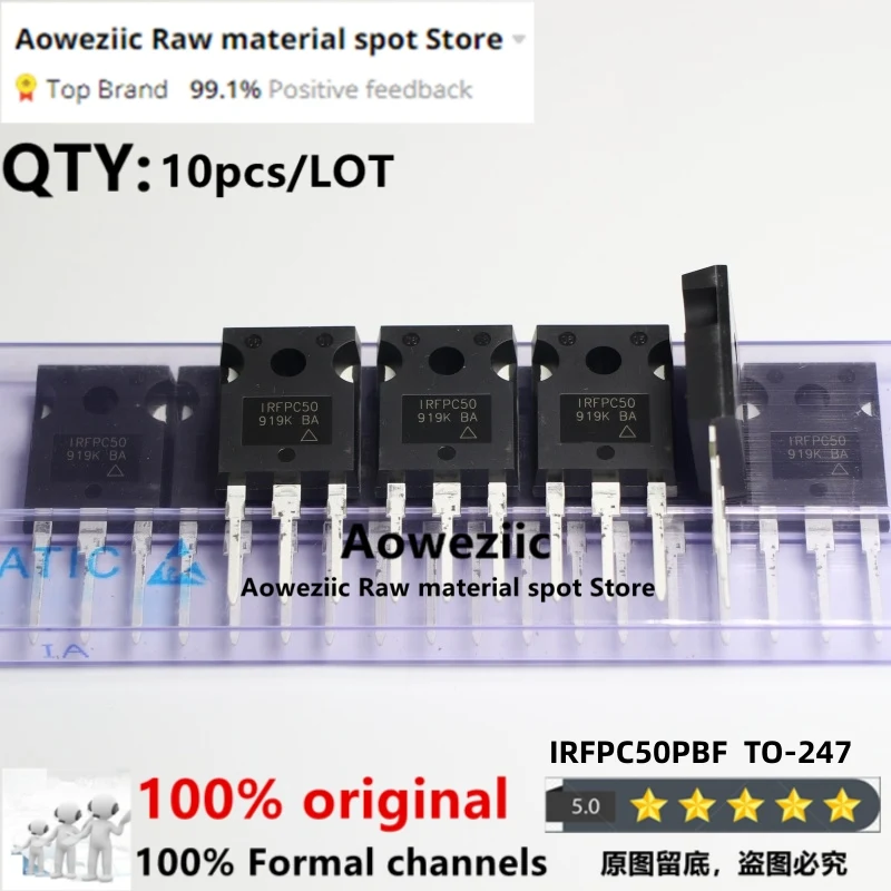 Aoweziic 2021 + 100 новый импортный оригинальный IRFPC50 IRFPC50PBF TO-247 MOS FET 600V 11A
Aoweziic 2021 + 100 новый импортный оригинальный IRFPC50 IRFPC50PBF TO-247 MOS FET 600V 11A