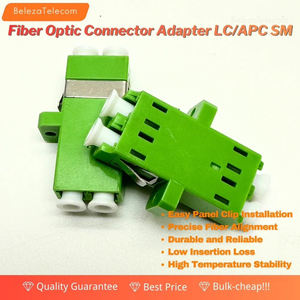 Оптовая партия из 50: дуплексный оптоволоконный соединитель LC/APC для одномодовых разъемов LC - фланцевый адаптер
Оптовая партия из 50: дуплексный оптоволоконный соединитель LC/APC для одномодовых разъемов LC - фланцевый адаптер