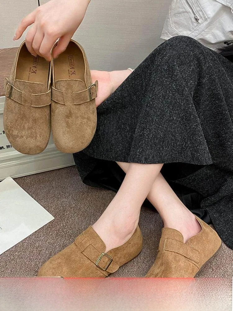 Retro Full Wrap Shoes Women's Autumn New Style Two-Way Wear Flat Bottom Loafers Fashionable And Versa...
Retro Full Wrap Shoes Women's Autumn New Style Two-Way Wear Flat Bottom Loafers Fashionable And Versa...