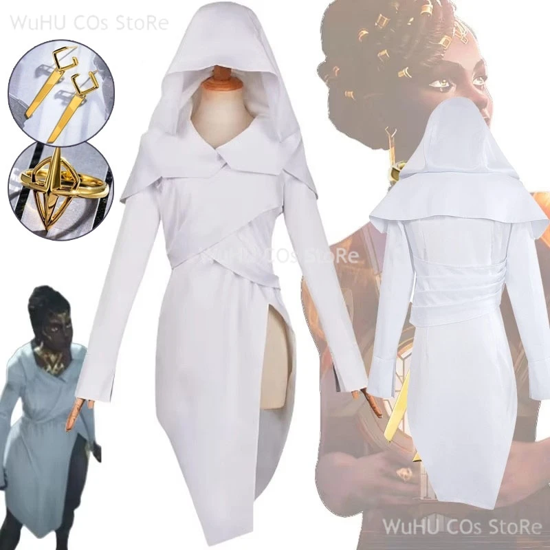 Anime LOL Arcane Season Mel Cosplay Costume Ring Ear Stud Noxus Mel Medarda Anime Cosplay White Slit Dress Costume
Anime LOL Arcane Season Mel Cosplay Costume Ring Ear Stud Noxus Mel Medarda Anime Cosplay White Slit Dress Costume