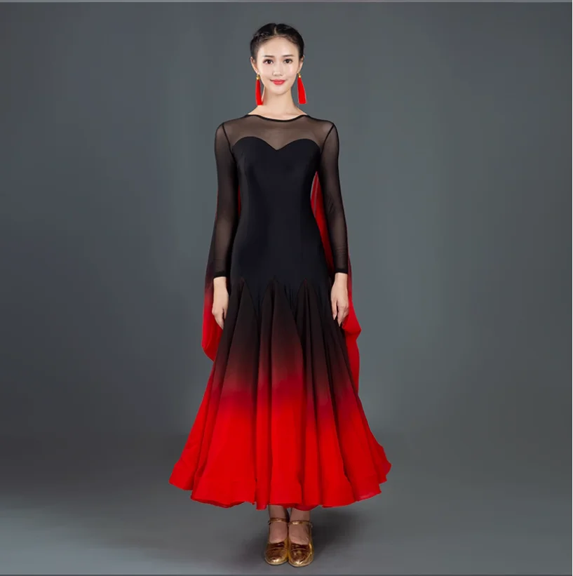 Modern Dance Skirt Standard Dance Grand Skirt Gradual Performance Dress
Modern Dance Skirt Standard Dance Grand Skirt Gradual Performance Dress