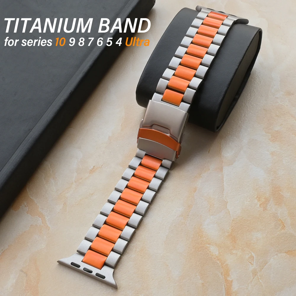 Titanium Ultra Band for Apple Watch Series 10 46mm Ultra2 49mm Luxury Men Titanium Bracelet for Series 9 8 7 6 5 4 SE 45mm 44mm
Titanium Ultra Band for Apple Watch Series 10 46mm Ultra2 49mm Luxury Men Titanium Bracelet for Series 9 8 7 6 5 4 SE 45mm 44mm
