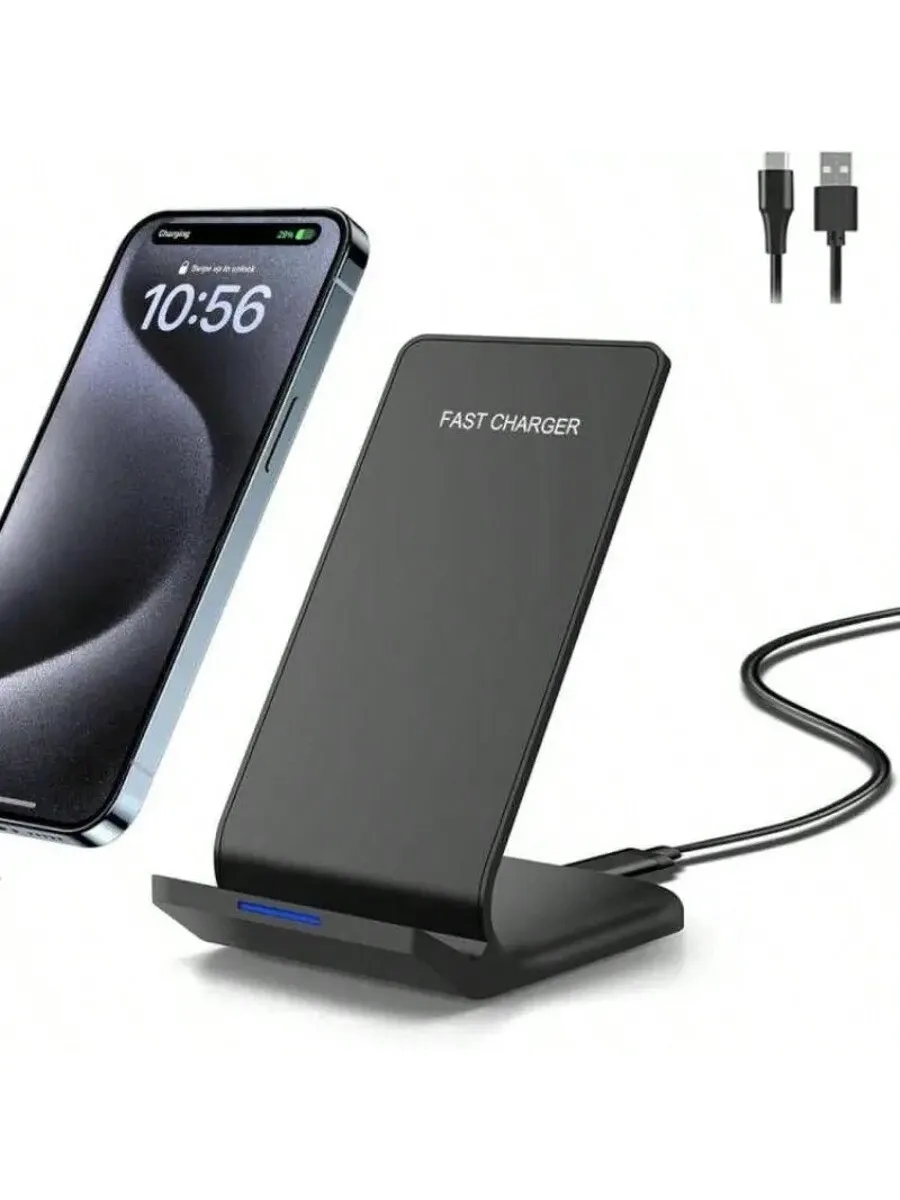15W Fast Wireless Charging Stand Compatible With iPhone And Galaxy
15W Fast Wireless Charging Stand Compatible With iPhone And Galaxy