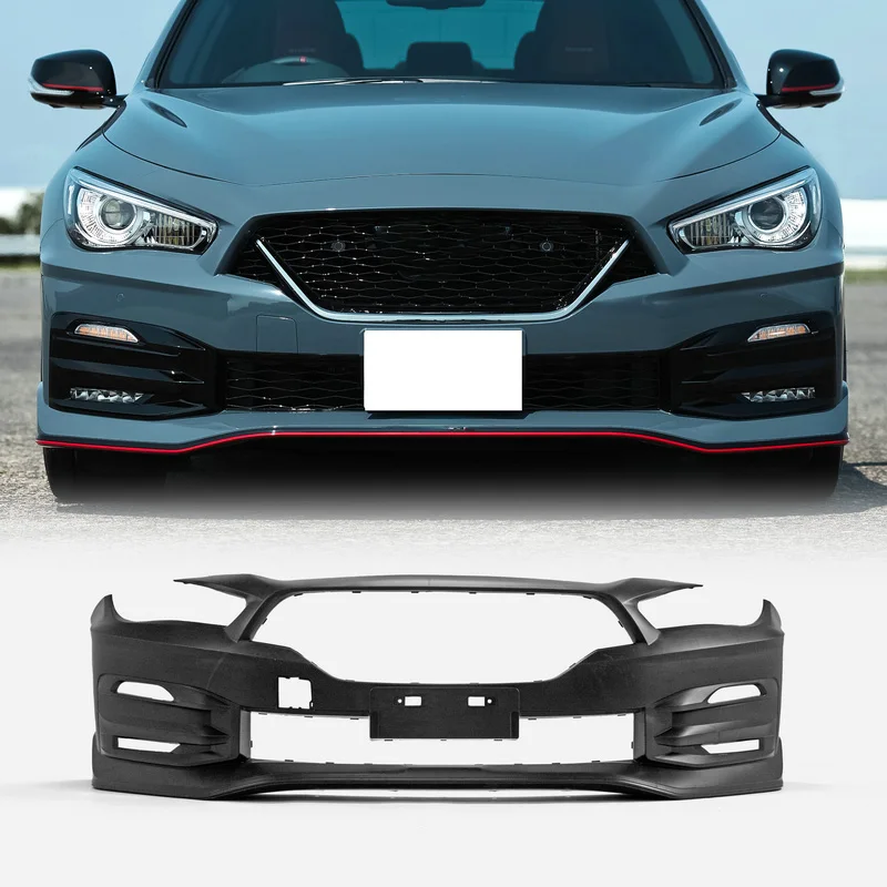 Передний бампер Nismo Type для Infiniti Q50 V37 с ДХО и решеткой радиатора, 15 деталей (подходит для моделей до и после рестайлинга)
Передний бампер Nismo Type для Infiniti Q50 V37 с ДХО и решеткой радиатора, 15 деталей (подходит для моделей до и после рестайлинга)