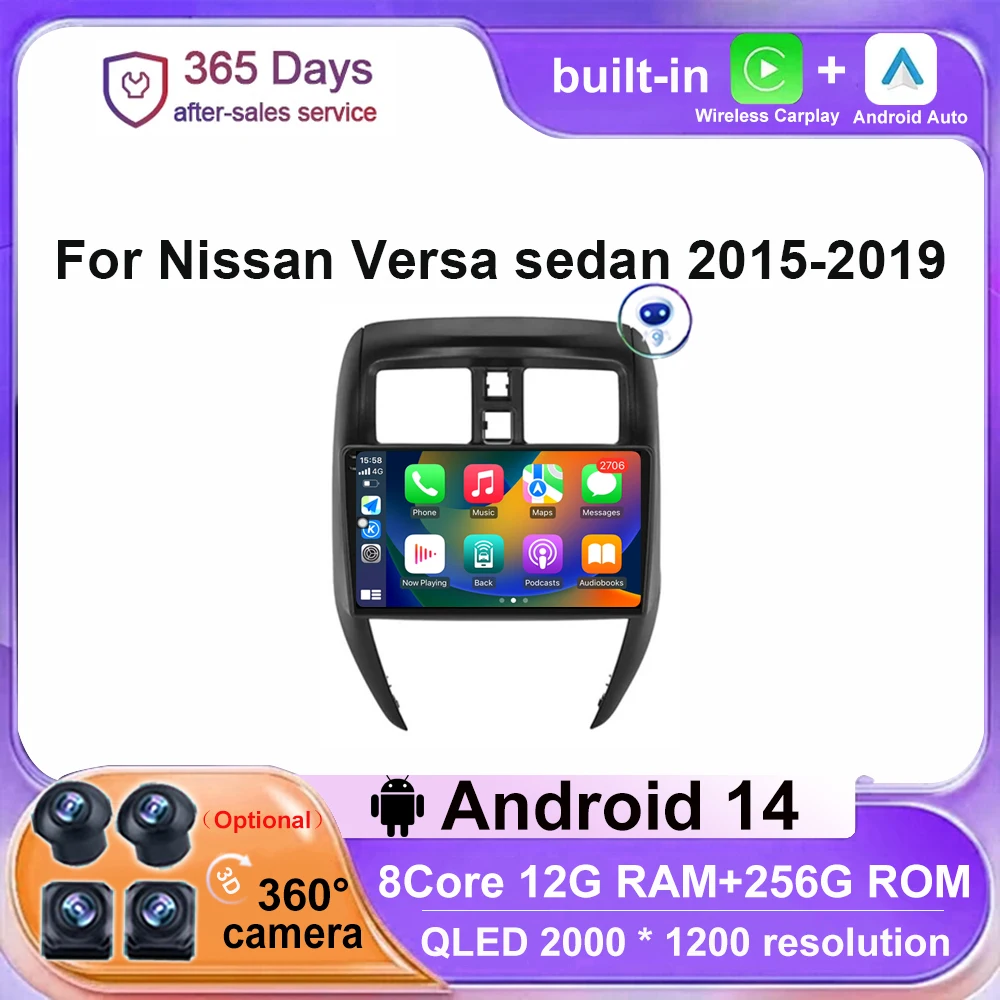 Автомагнитола с видеоплеером, видеоплеером и камерой на Android 14 для Nissan Versa sedan 2015-360 Carplay, автомобильный стерео-проигрыватель с GPS-навигацией
Автомагнитола с видеоплеером, видеоплеером и камерой на Android 14 для Nissan Versa sedan 2015-360 Carplay, автомобильный стерео-проигрыватель с GPS-навигацией