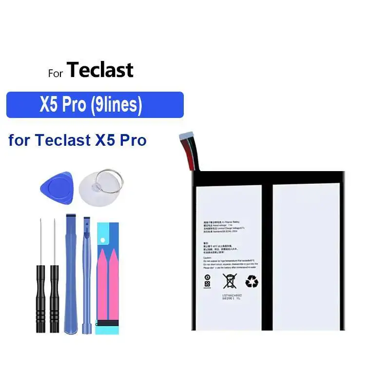 High-Capacity For Teclast X5 Pro 9Lines Good Low-Temperature Performance Tablet Battery 6000Mah
High-Capacity For Teclast X5 Pro 9Lines Good Low-Temperature Performance Tablet Battery 6000Mah
