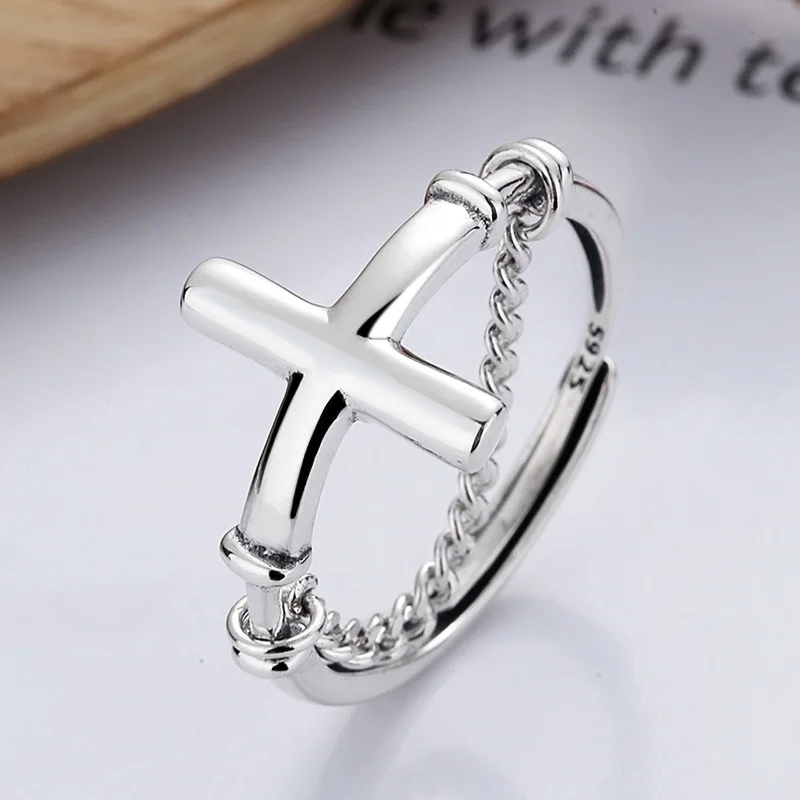 BF CLUB 925 Sterling Rings for Women Simple Geometric Handmade Irregular Retro Cross Chain Ring Allergy For Birthday Gift
BF CLUB 925 Sterling Rings for Women Simple Geometric Handmade Irregular Retro Cross Chain Ring Allergy For Birthday Gift