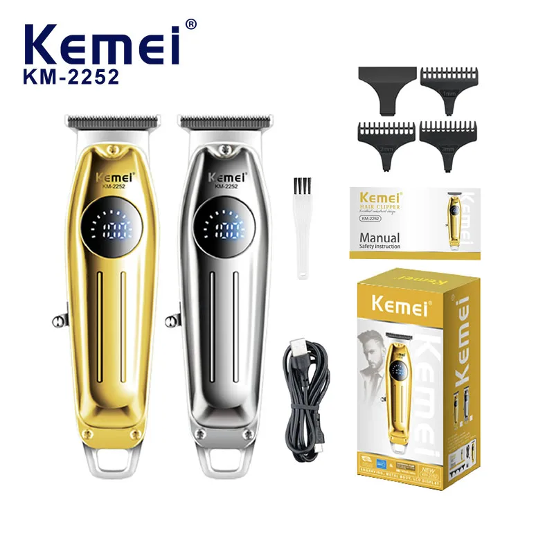 Kemei 2252 Electric Hair Clippers For Man Professional for Barber Shop Wireless Hair Cutting Machine Metal Body Beard Trimmer
Kemei 2252 Electric Hair Clippers For Man Professional for Barber Shop Wireless Hair Cutting Machine Metal Body Beard Trimmer