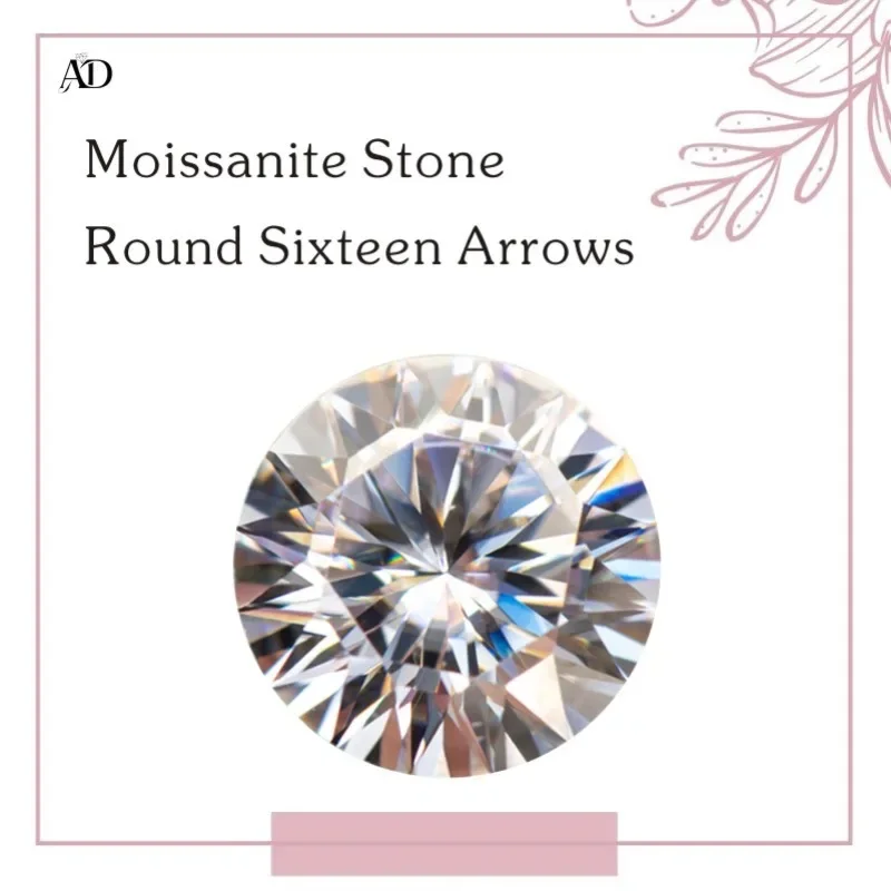 Moissanite Stone Round Cut D Color Sixteen Arrows VVS1 Advanced Jewel Making Material with GRA Certificate
Moissanite Stone Round Cut D Color Sixteen Arrows VVS1 Advanced Jewel Making Material with GRA Certificate