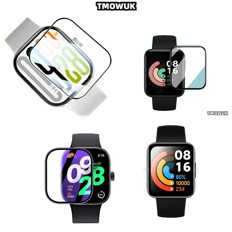 For Xiaomi Redmi Watch 2 3 4 5 MOVE Lite Active - 3D Full Cover Anti-Scratch Protector - Soft - PMMA
For Xiaomi Redmi Watch 2 3 4 5 MOVE Lite Active - 3D Full Cover Anti-Scratch Protector - Soft - PMMA