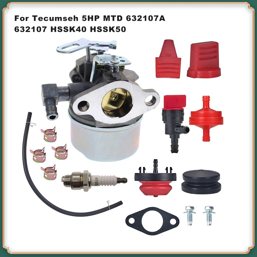Carburetor 640084B for Tecumseh 5HP Engine - Compatible with MTD 632107/632107A & HSSK40/HSSK50
Carburetor 640084B for Tecumseh 5HP Engine - Compatible with MTD 632107/632107A & HSSK40/HSSK50