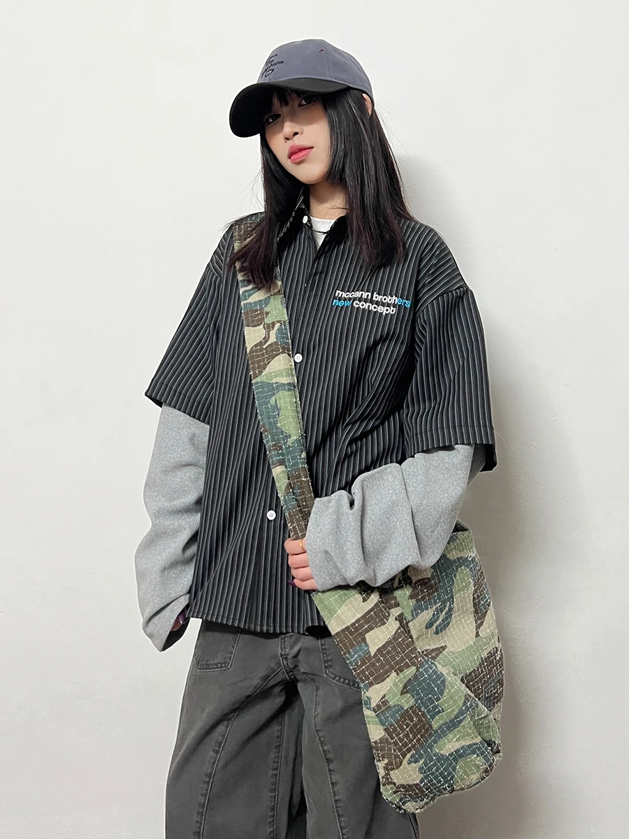 Свободная полосатая рубашка с длинным рукавом в оригинальном американском ретро-стиле, новая модная верхняя одежда для весны, уличная одежда в стиле хип-хоп с принтом
Свободная полосатая рубашка с длинным рукавом в оригинальном американском ретро-стиле, новая модная верхняя одежда для весны, уличная одежда в стиле хип-хоп с принтом