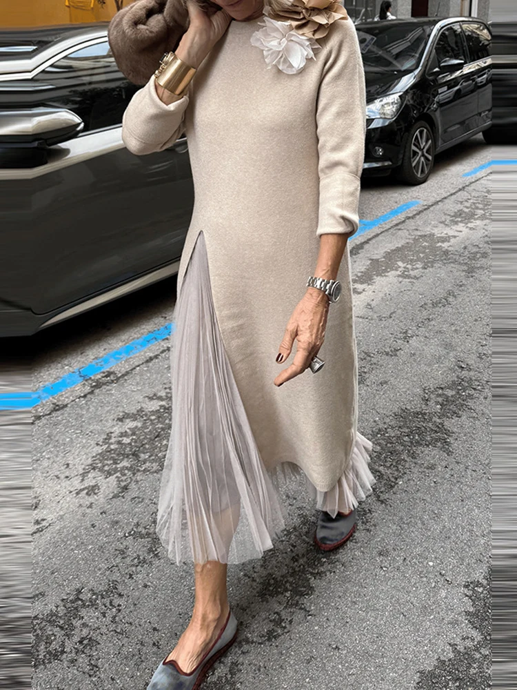 Модный осенний комплект для повседневного образа: худи с длинным рукавом и круглым вырезом, юбка-сетка с разрезом, комплект из двух предметов
Модный осенний комплект для повседневного образа: худи с длинным рукавом и круглым вырезом, юбка-сетка с разрезом, комплект из двух предметов