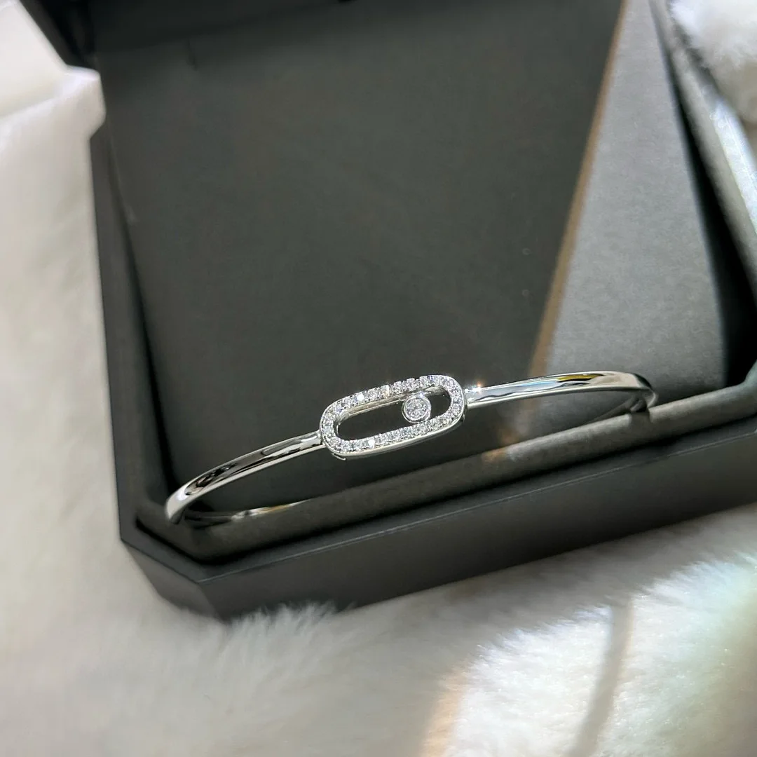 100% стерлингового серебра 925 пробы Pave AAA цирконий шарикоподшипник браслет-слайдер для женщин ювелирные изделия 
100% стерлингового серебра 925 пробы Pave AAA цирконий шарикоподшипник браслет-слайдер для женщин ювелирные изделия