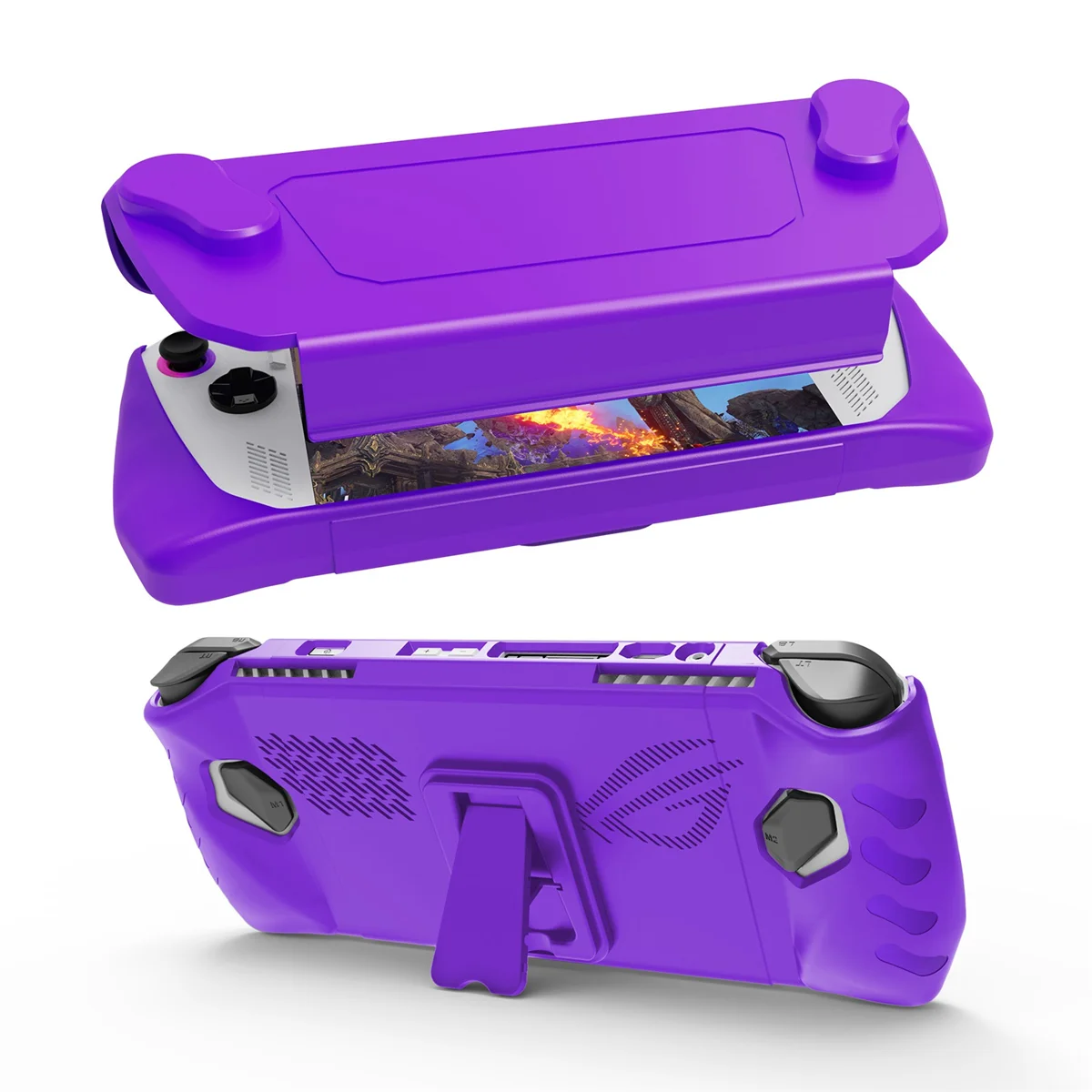 For ROG Ally Host with Stand Full Cover TPU Protective Case Removable Face Cover Drop Protection Case,Purple-ABRJ
For ROG Ally Host with Stand Full Cover TPU Protective Case Removable Face Cover Drop Protection Case,Purple-ABRJ