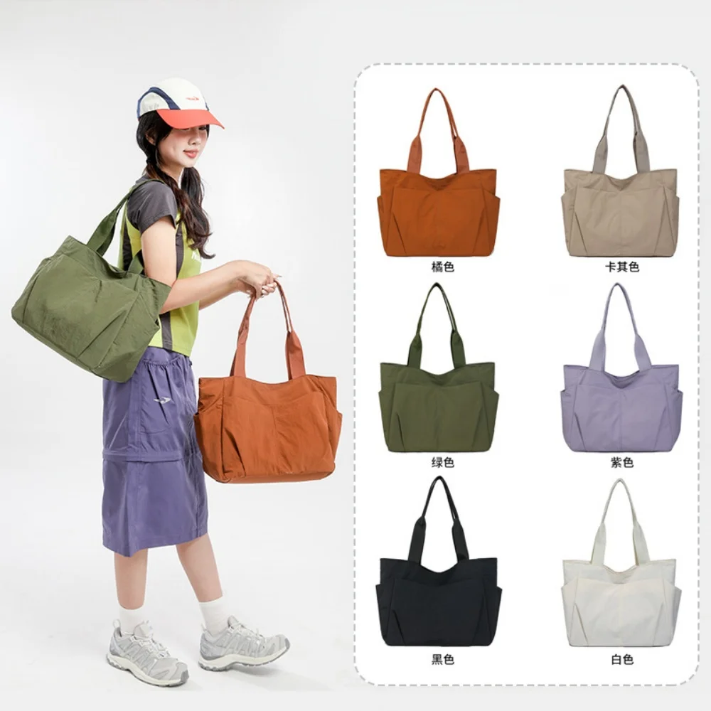 Nylon Tote Bag Lightweight Casual Tote with Laptop Compartment Large Capacity Everyday Tote for Work Travel Gym for Women
Nylon Tote Bag Lightweight Casual Tote with Laptop Compartment Large Capacity Everyday Tote for Work Travel Gym for Women