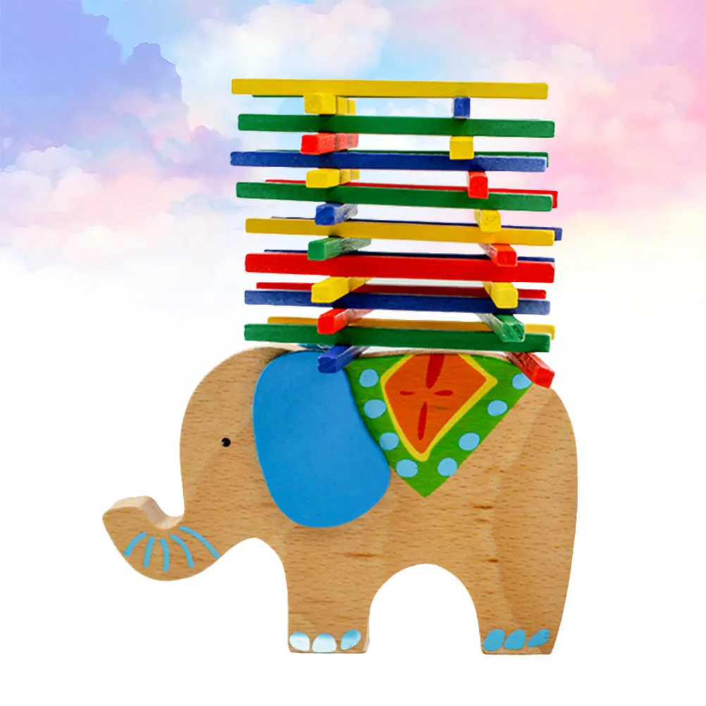 Wooden Colorful Elephant Balance Block Early Education Parent Child Interaction Developing Hand Eye Coordination Balance
Wooden Colorful Elephant Balance Block Early Education Parent Child Interaction Developing Hand Eye Coordination Balance