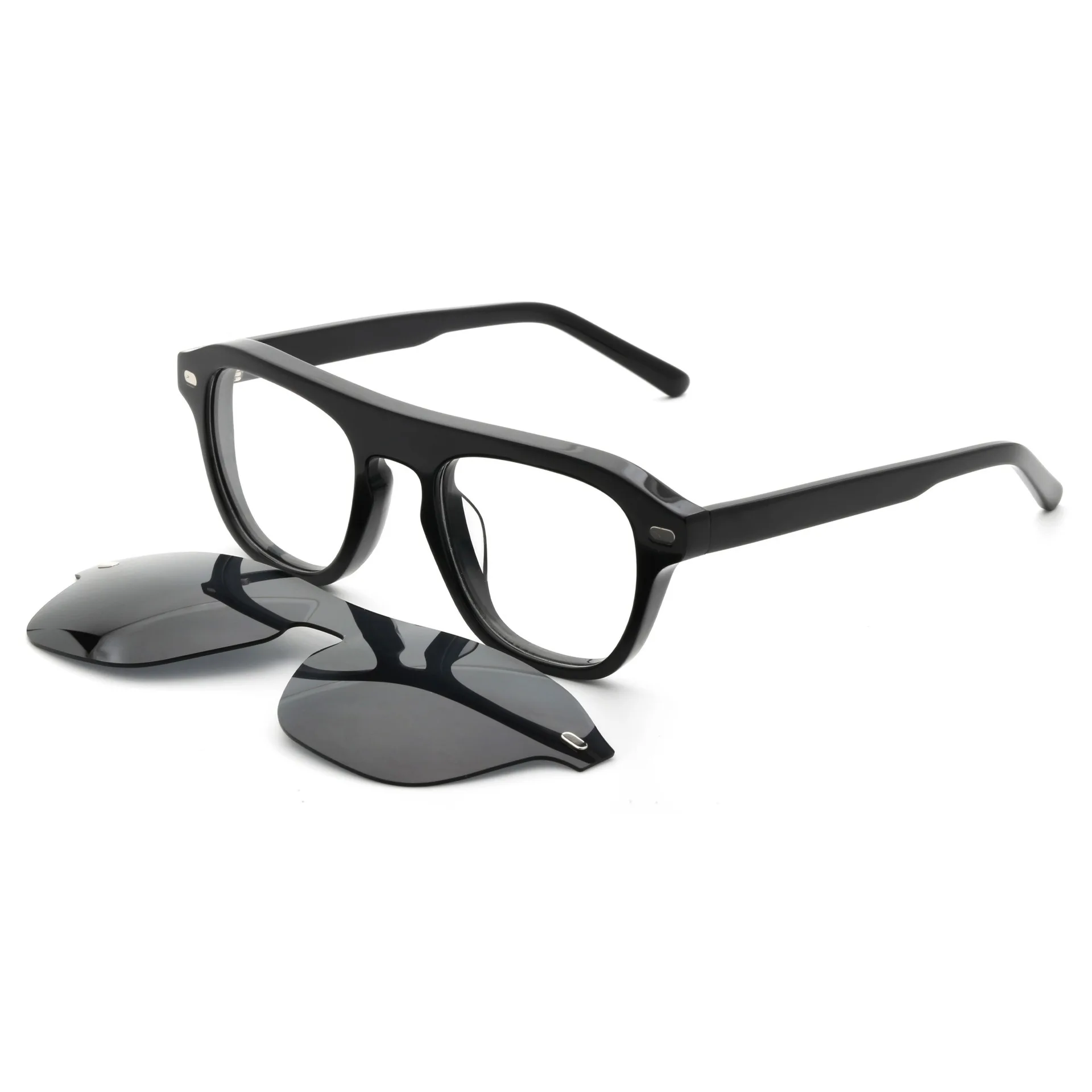 Acetate Magnetic Clip on Sunglasses for Men Polarized Prescription Optical Hand Made Sun Glasses Male
Acetate Magnetic Clip on Sunglasses for Men Polarized Prescription Optical Hand Made Sun Glasses Male