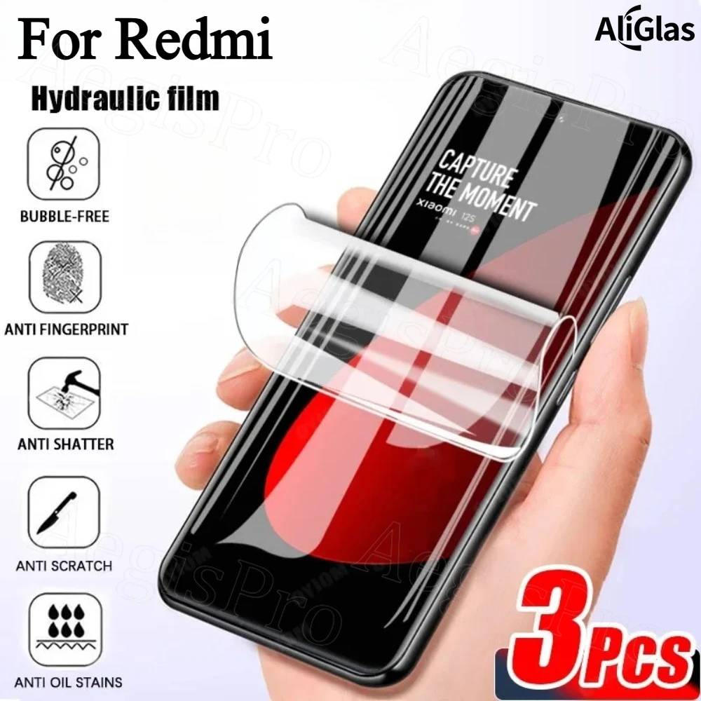 3PCS Hydrogel Film for Redmi 7 Note 10 11 12 13 14 15 Pro Plus Anti-Scratch Screen Protector for Redmi K70 K40 K30 Anti-Shatter
3PCS Hydrogel Film for Redmi 7 Note 10 11 12 13 14 15 Pro Plus Anti-Scratch Screen Protector for Redmi K70 K40 K30 Anti-Shatter