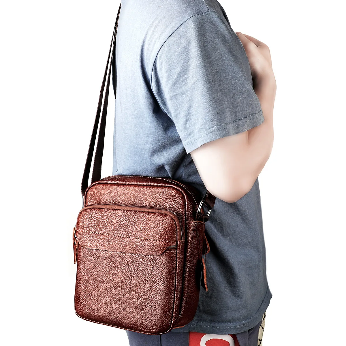 2025 New Luxury Men's Mini Handbag 100% Cow Genuine Leather Male Shoulder Bag Real Natural Leather Crossbody Bag Messenger Bags
2025 New Luxury Men's Mini Handbag 100% Cow Genuine Leather Male Shoulder Bag Real Natural Leather Crossbody Bag Messenger Bags