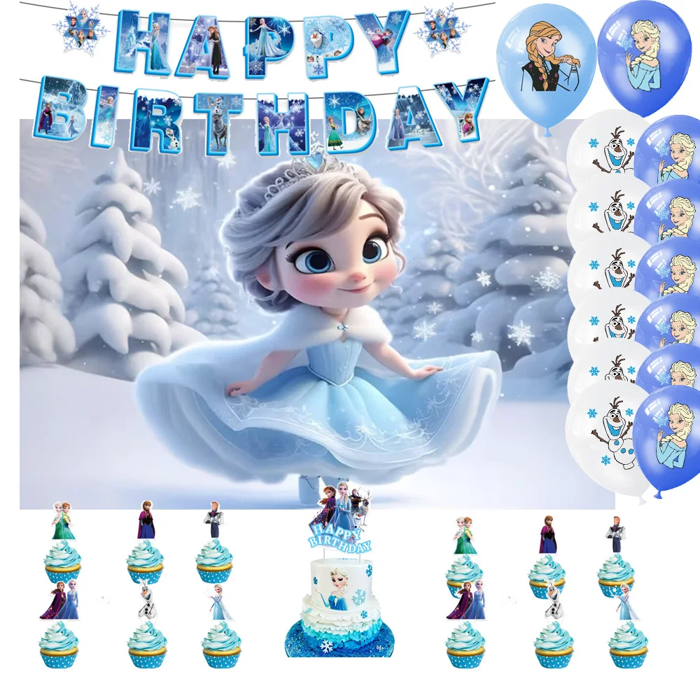 Frozen Elsa Anna Princess Backdrop Frozen Happy Birthday Party Decoration Number Balloon Cake Topper Banner Supplies Kid Gifts
Frozen Elsa Anna Princess Backdrop Frozen Happy Birthday Party Decoration Number Balloon Cake Topper Banner Supplies Kid Gifts